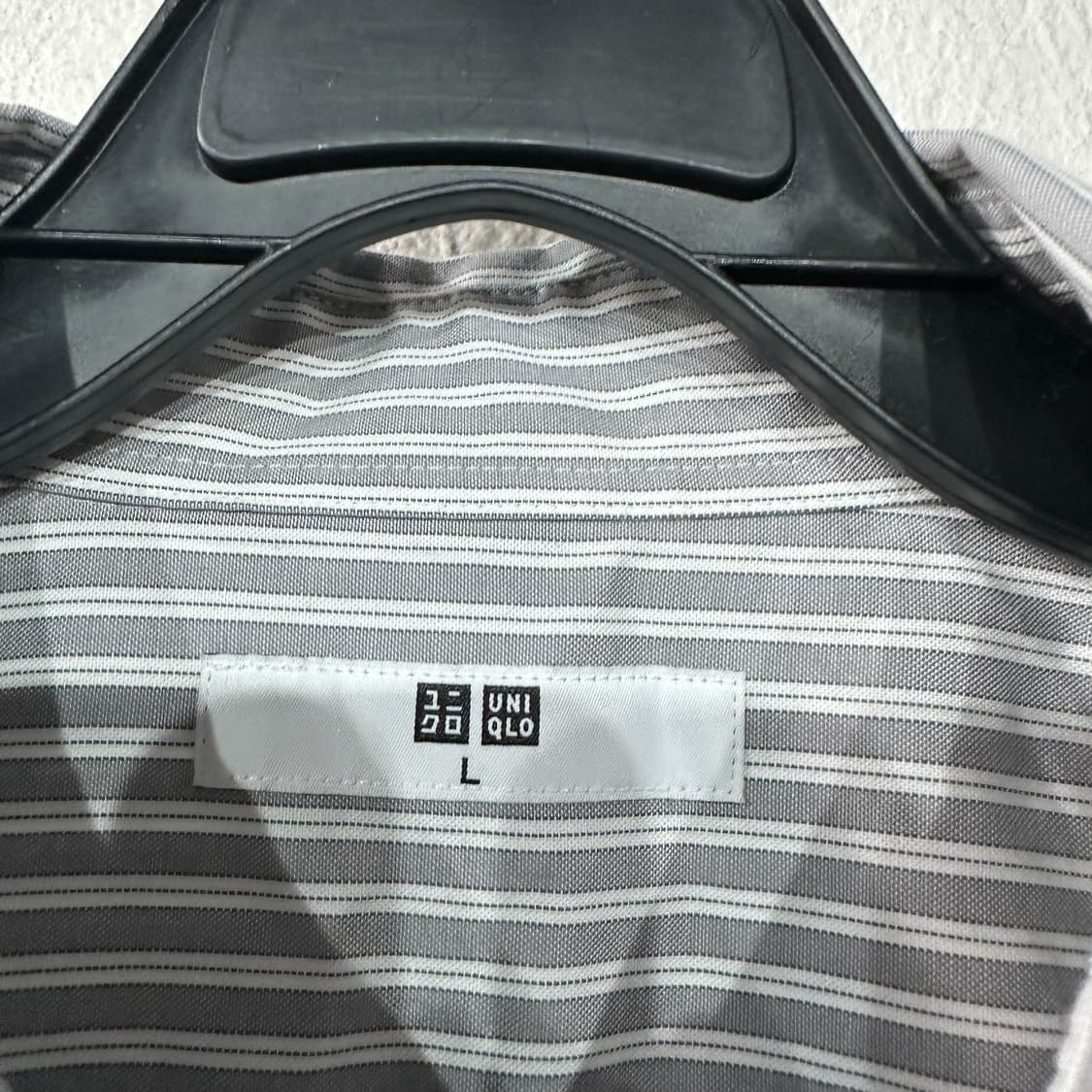 유니클로 스트라이프 셔츠 L 상품이미지3
