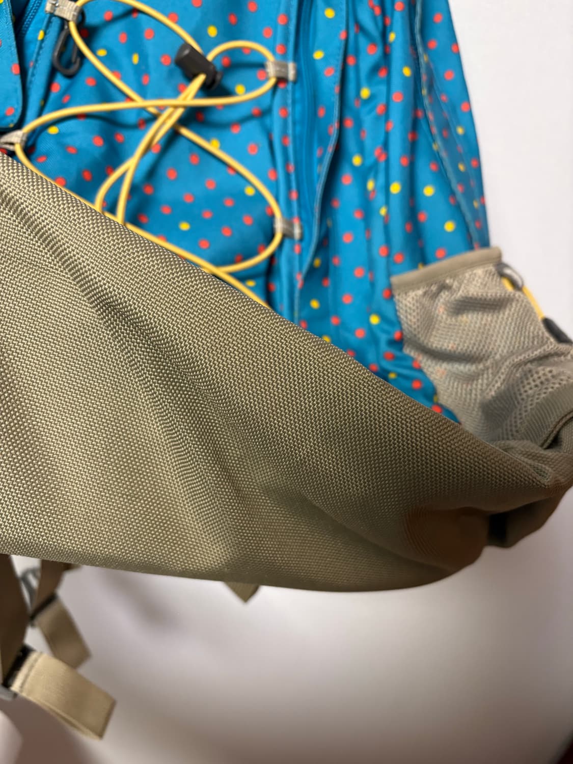 레어) 노스페이스 일본 빈티지 물방울 도트 백팩 모리걸 y2k 제스터 상품이미지7