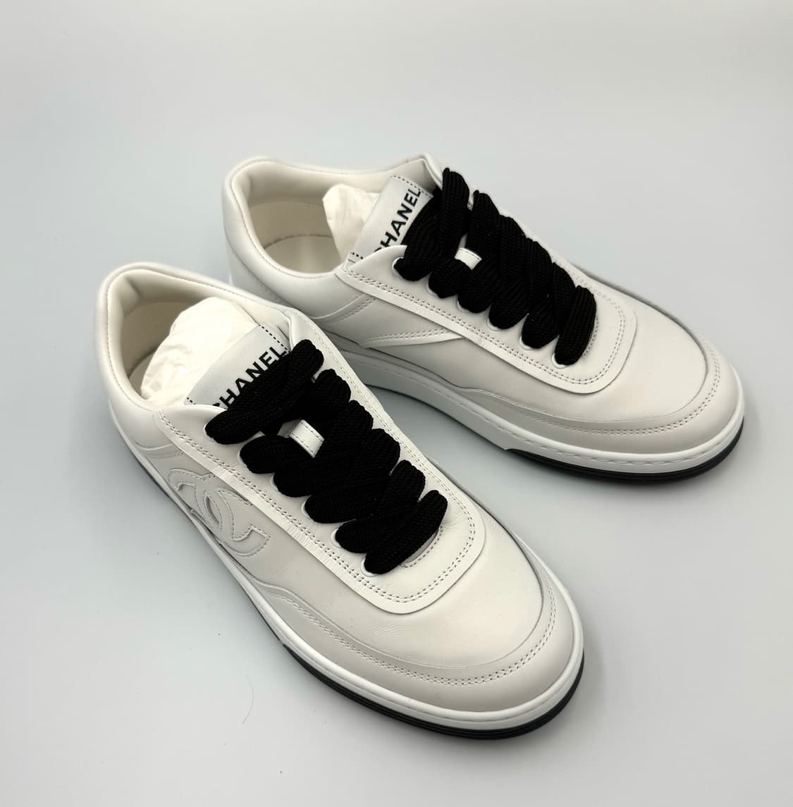 샤넬 스니커즈 카프스킨 화이트 G39980 감정원검수 (사이즈35) 상품이미지9