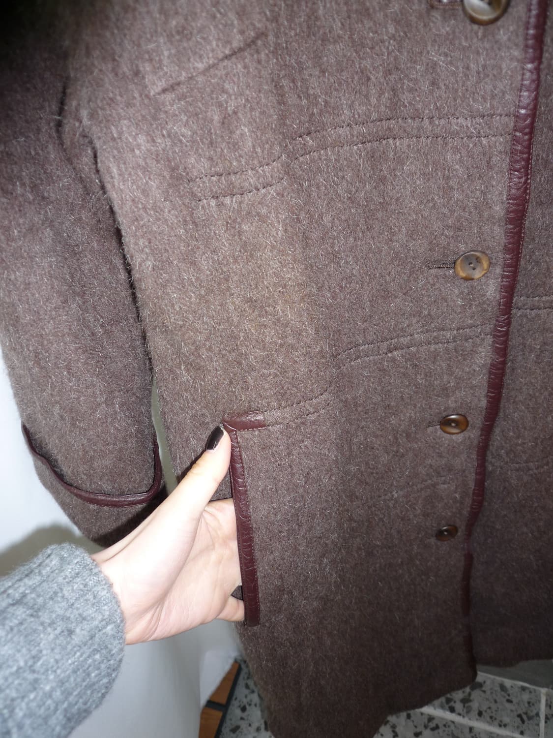 Brown vintage coat 상품이미지7