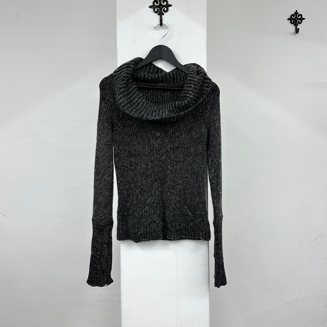 Grey Noise pattern drape knit 상품이미지3