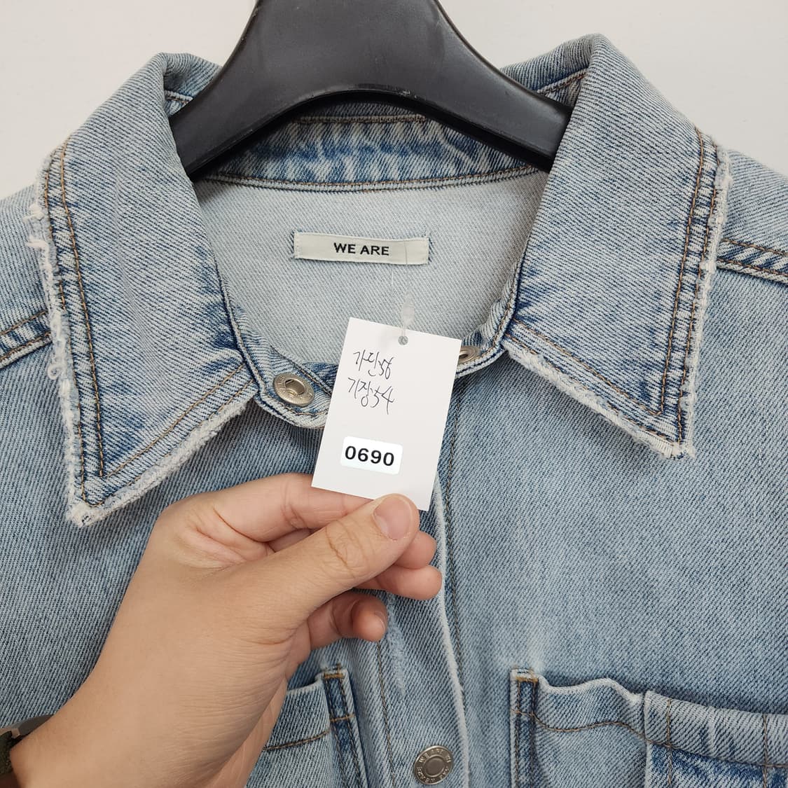 WE ARE 반팔 데님 셔츠 자켓 상품이미지7
