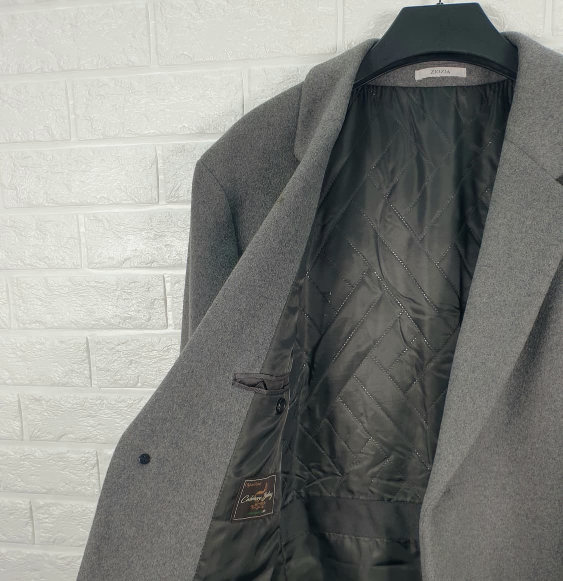 [110]지오지아 모직 캐시미어 혼방 싱글 코트 상품이미지5