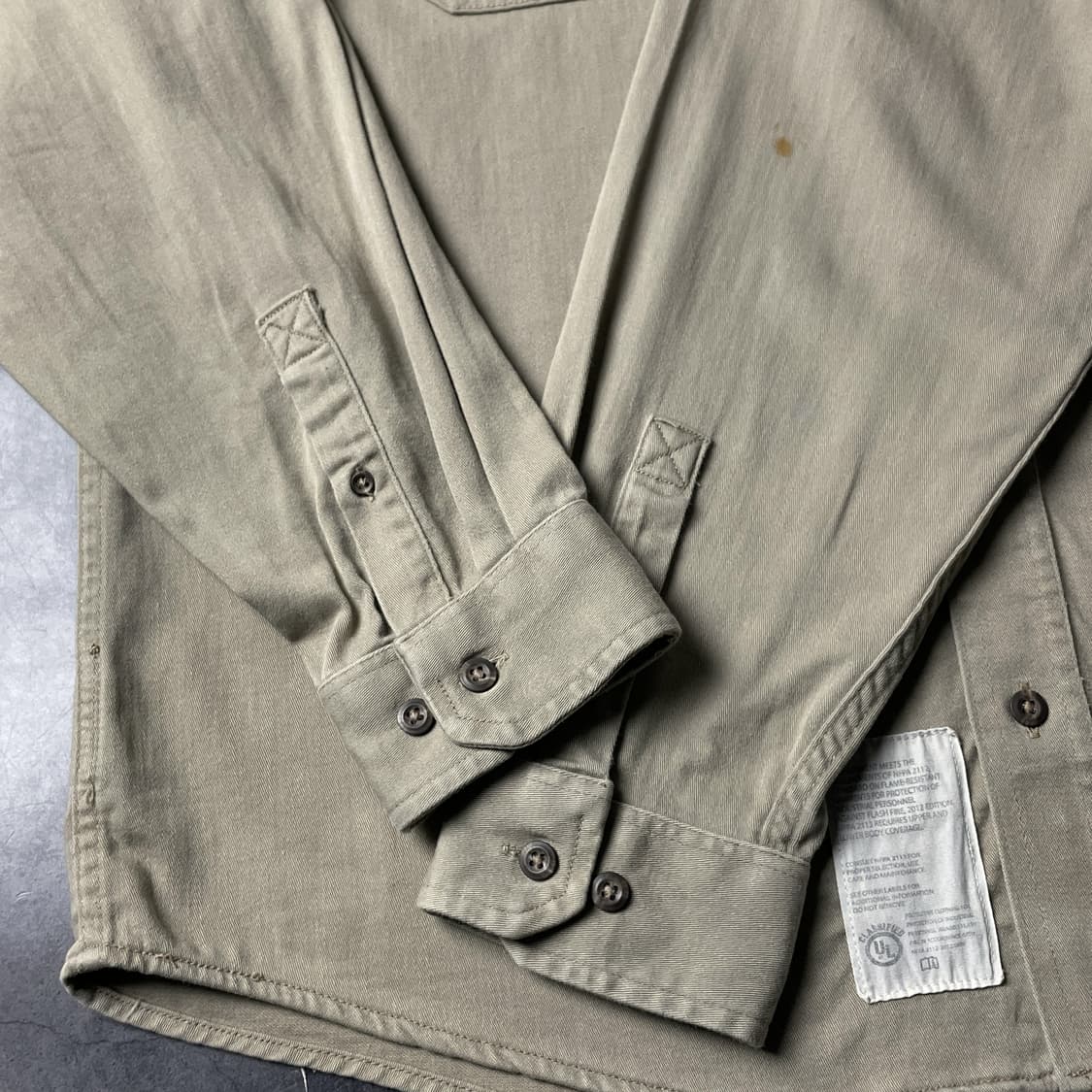 CARHARTT 칼하트 빈티지 베이지 플랩포켓 워크 셔츠 A00883 상품이미지6