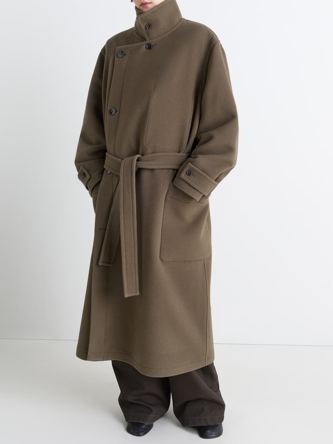 르메르 25FW 랩코트 다크스쿼럴 S 사이즈 판매합니다 상품이미지5