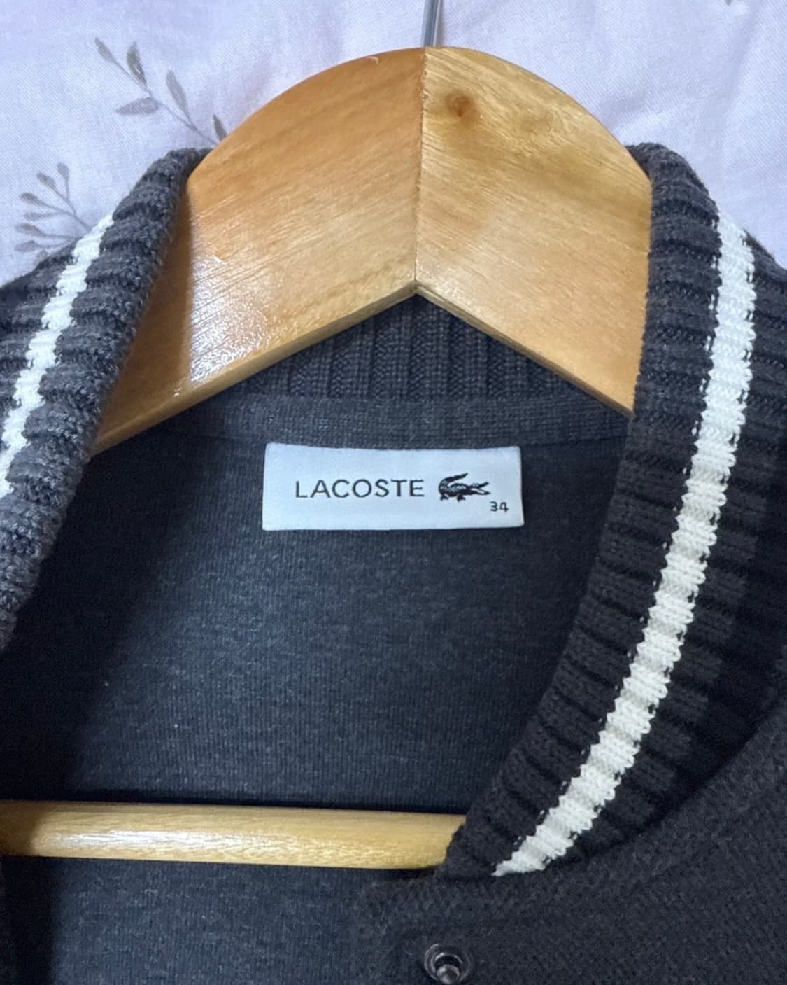 라코스테 바시티 자켓 그레이 34사이즈(거의 새상품) 상품이미지3