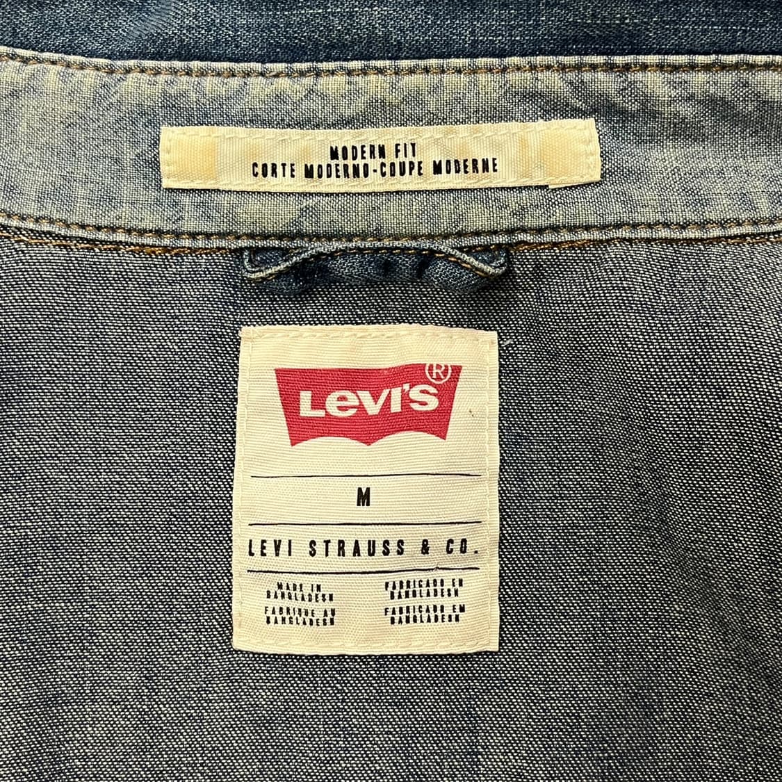 [정품/M] 리바이스 데님 웨스턴 셔츠 남방 b8 상품이미지5