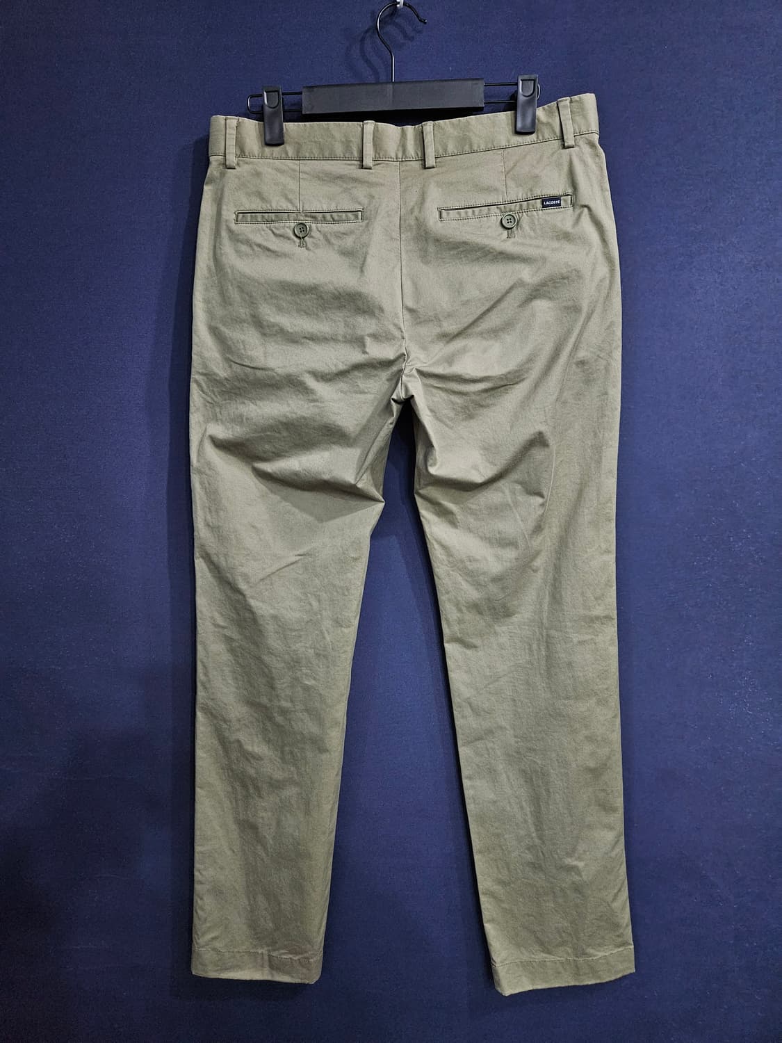 라코스테 카키 남성 슬림핏 허리 30 면바지  상품이미지2