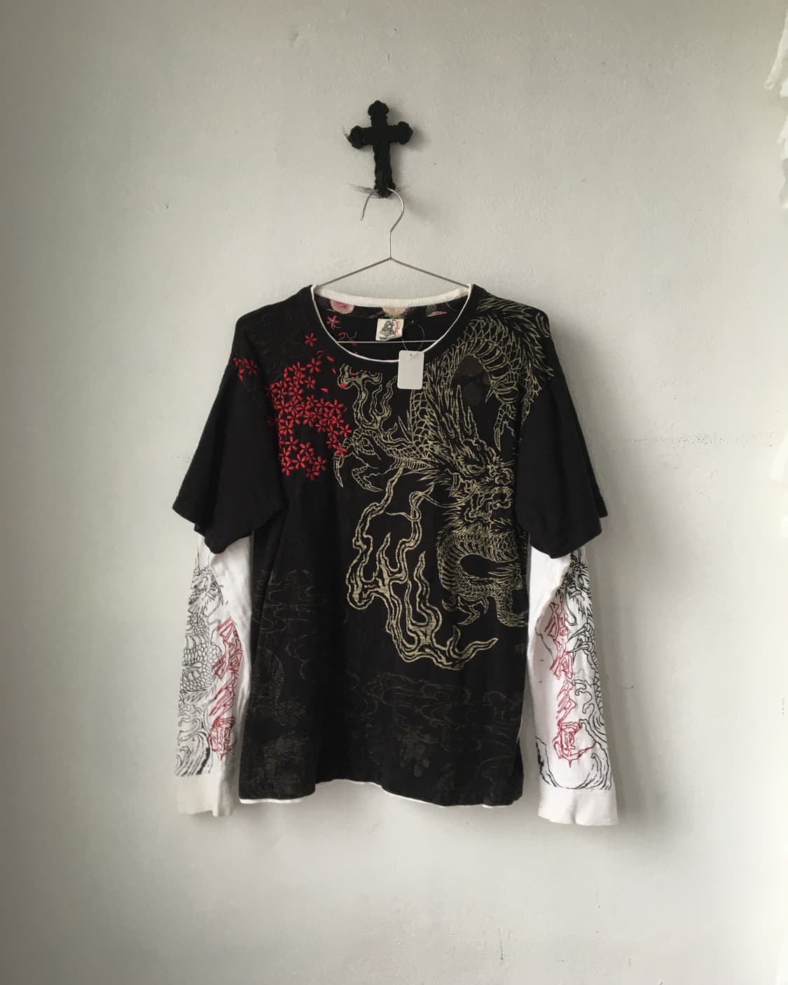 Oriental printing layered sleeve 상품이미지2