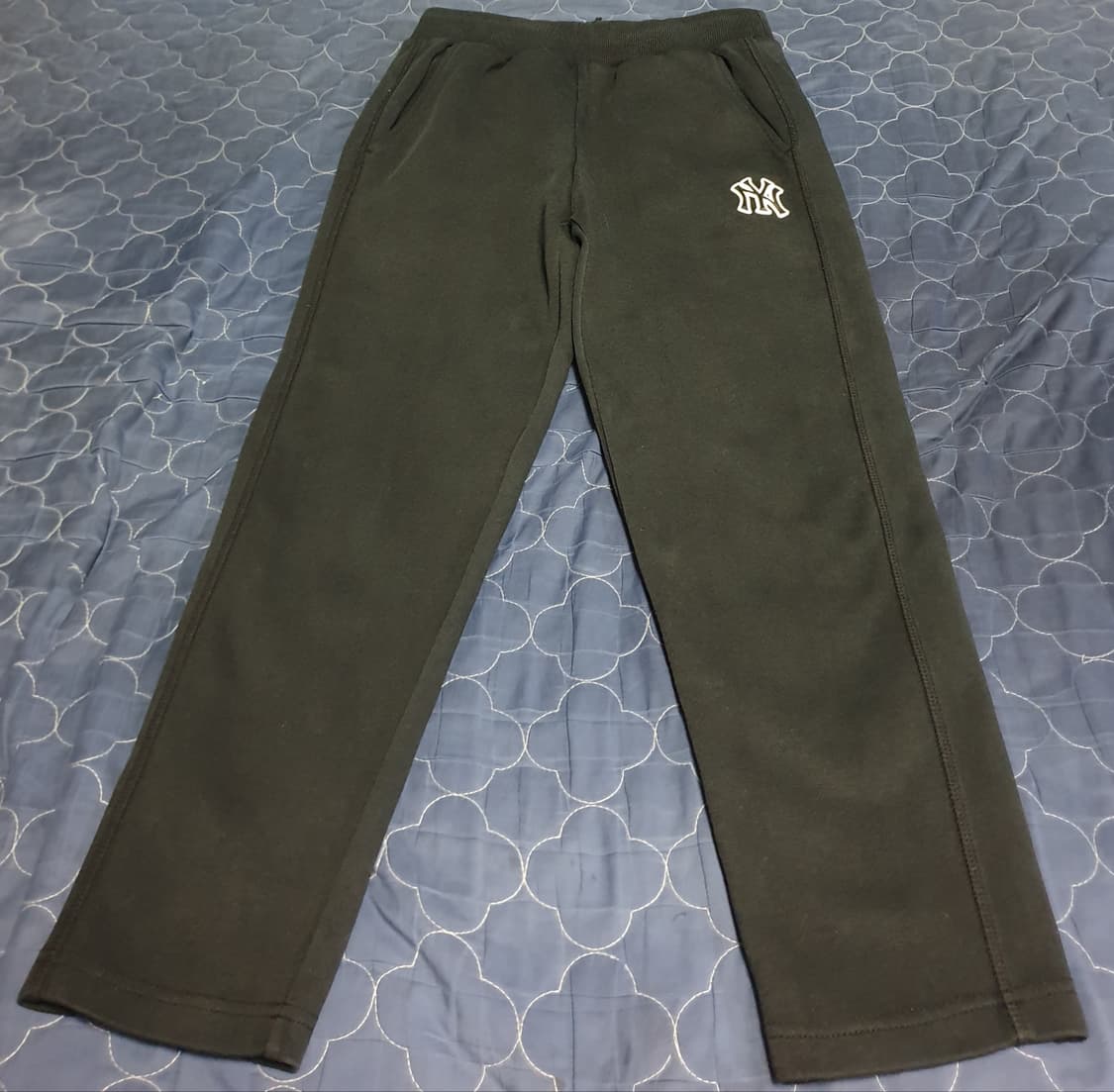 MLB 뉴욕 양키스 스트레이트 스웨트팬츠 블랙 (M) 상품이미지1