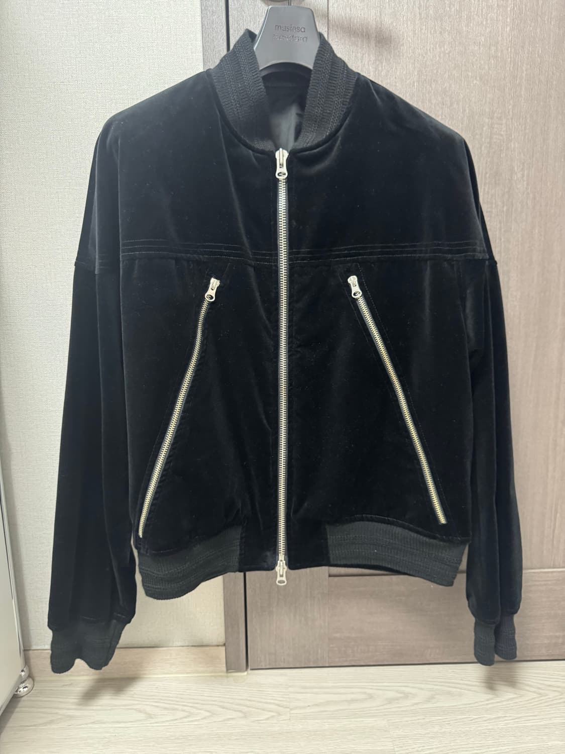 ETCE 벨벳 블루종 M 상품이미지4