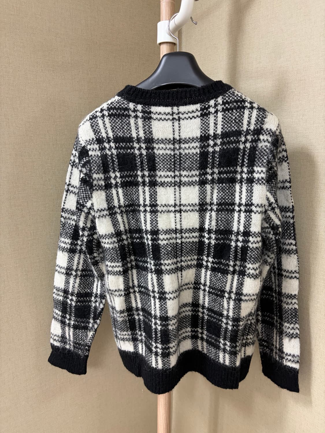 [S] 산드로옴므 모헤어 타탄체크 니트 상품이미지5