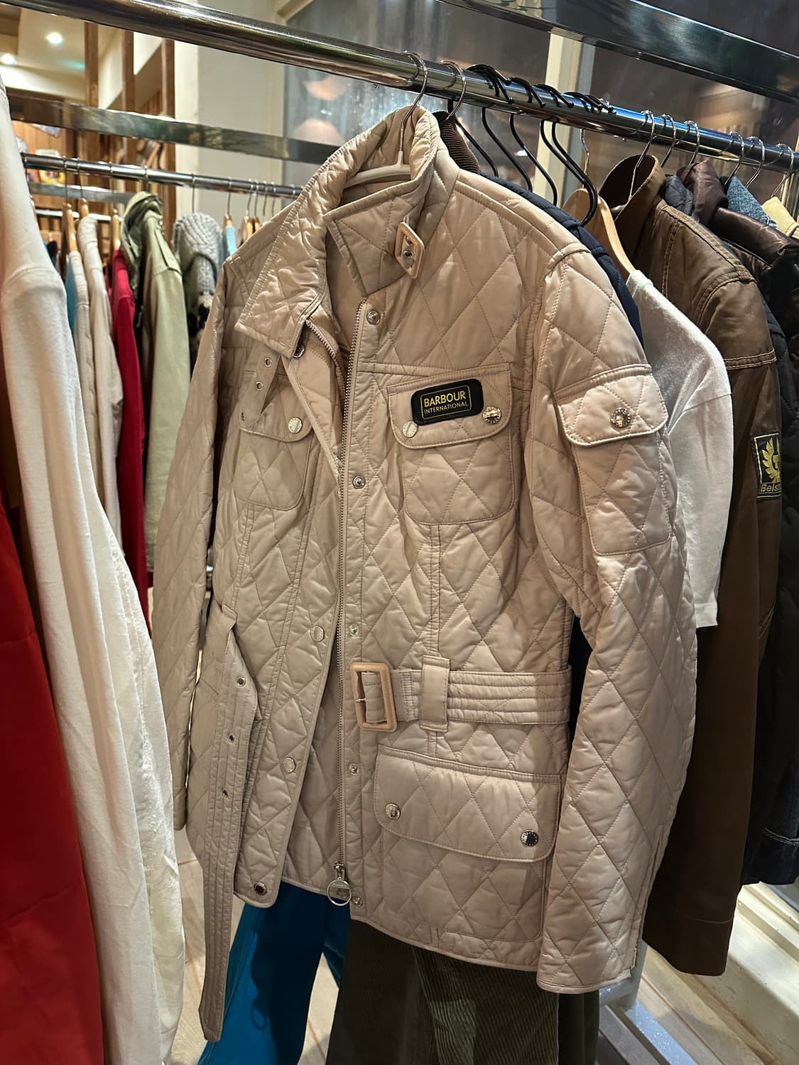 바버 인터내셔널 퀼팅자켓 UK8 상품이미지1