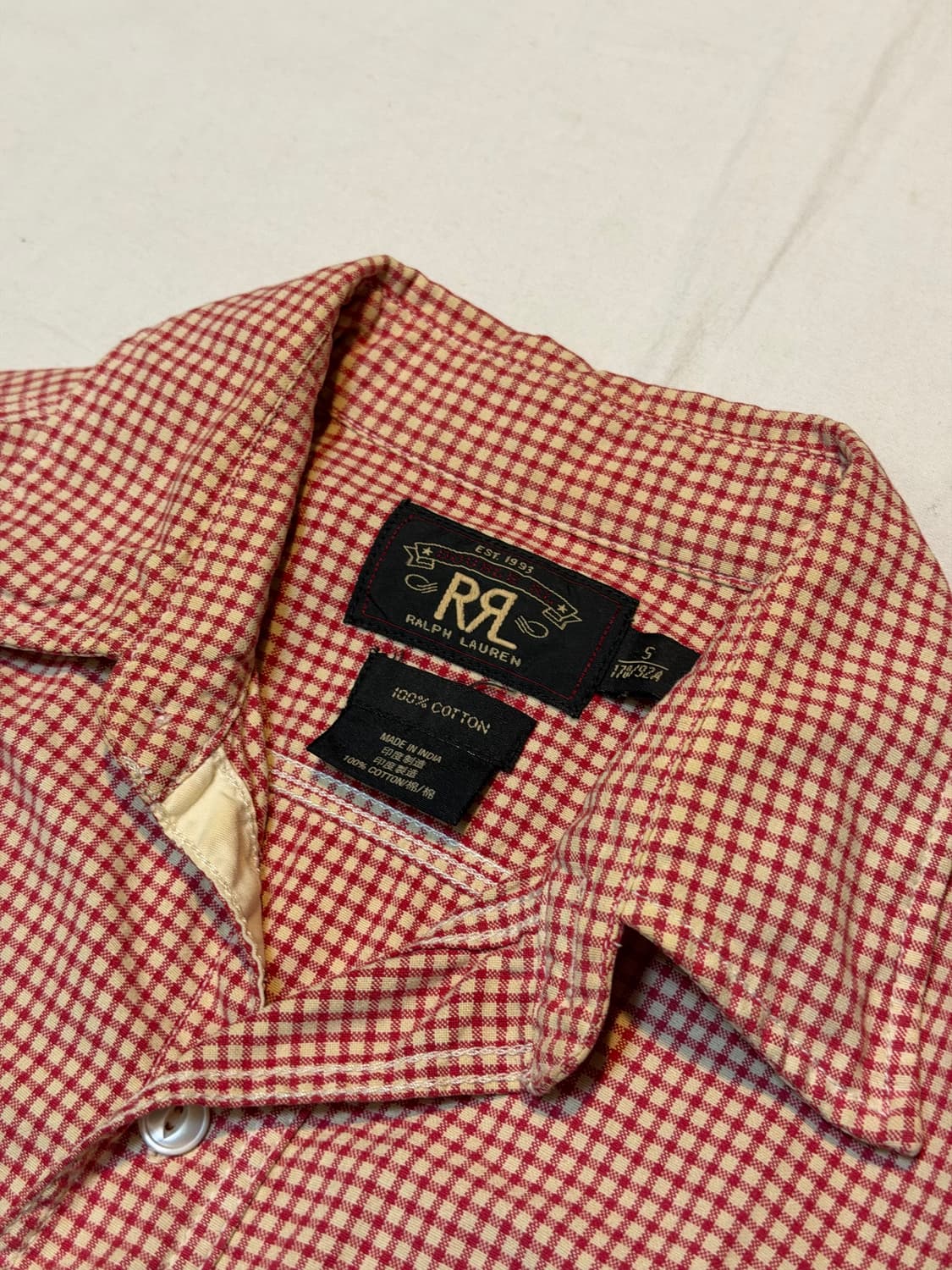 RRL 폴로 랄프로렌 투포켓 체크셔츠 상품이미지3