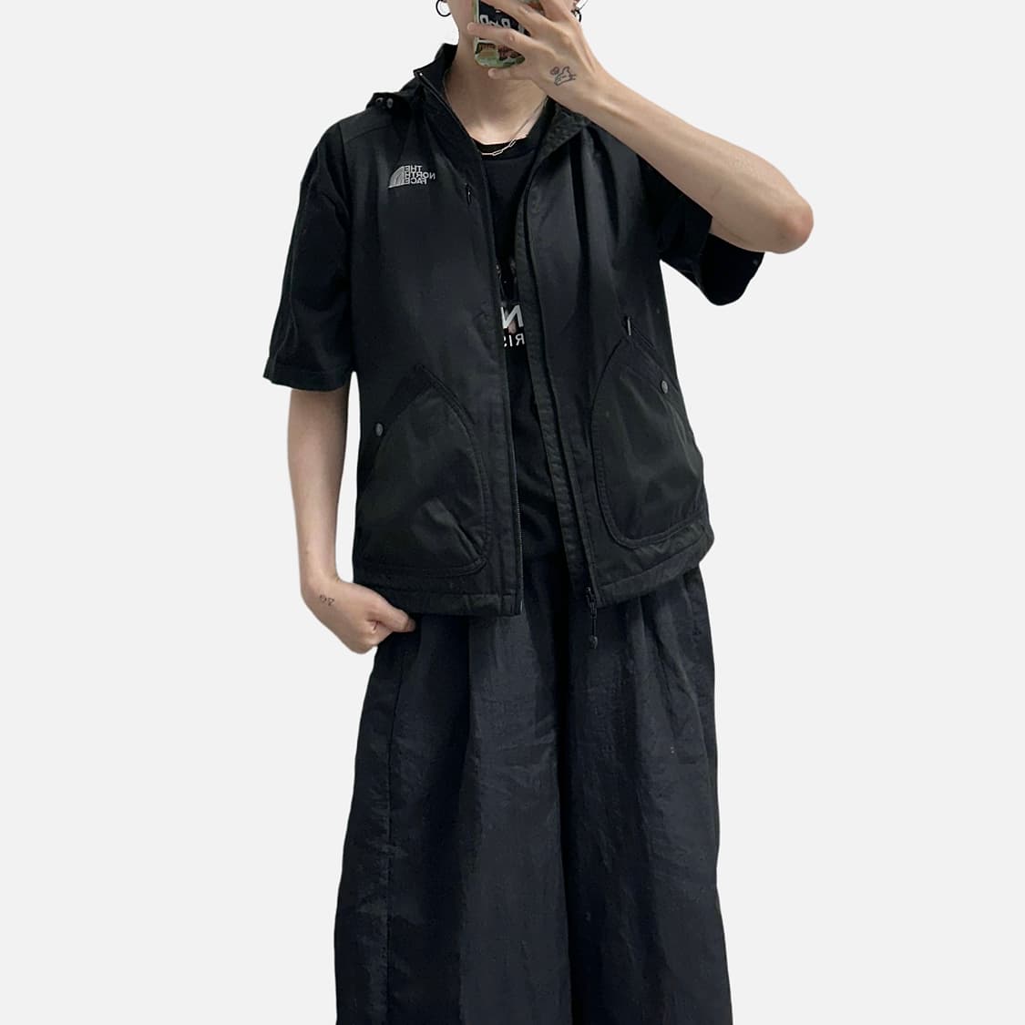 노스페이스 바람막이 베스트 조끼 블랙 상품이미지2