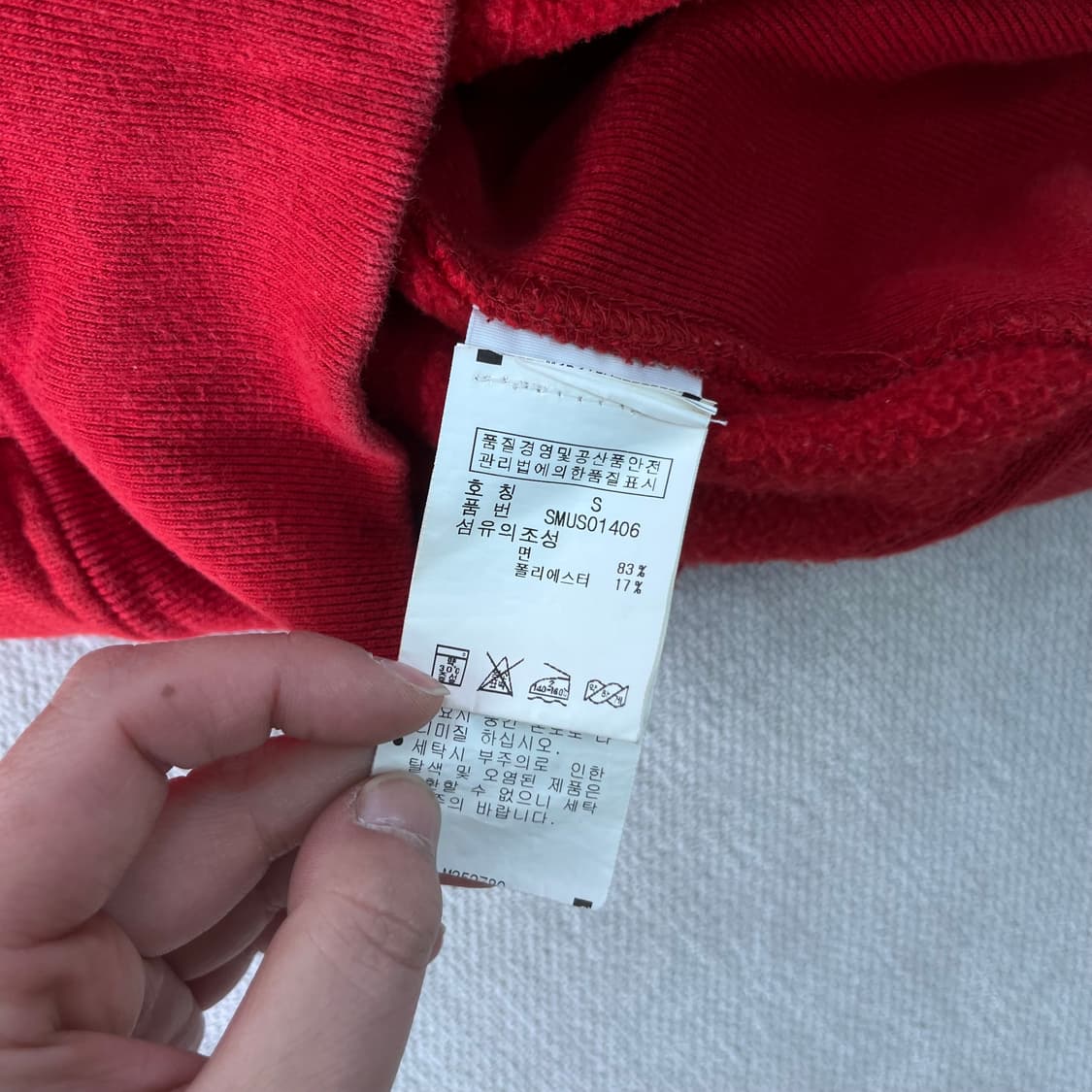 95 폴로 랄프로렌 빅포니 레드 후드집업 상품이미지6