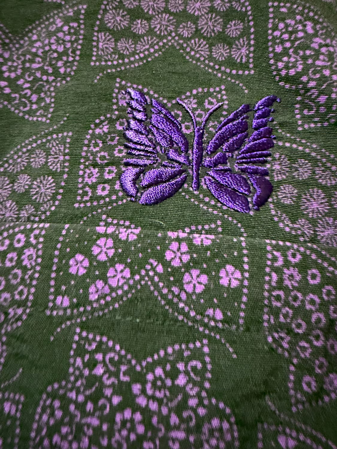 니들스 X 빔즈 별주 카바나 셔츠 블랙/퍼플 M 상품이미지2