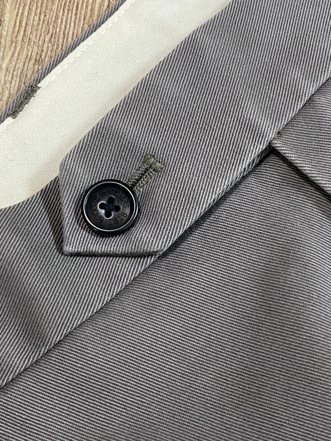 브룩스브라더스 스톤 워시드 빈티지 그레이 치노팬츠 W36/L34 상품이미지3