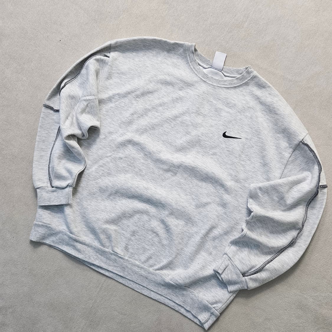 M 나이키로고 화이트 맨투맨 0326Y 상품이미지1