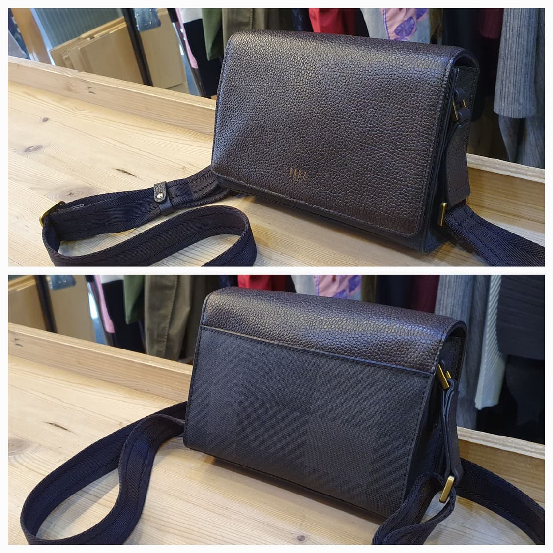 닥스 패턴 레더 크로스백 상품이미지1