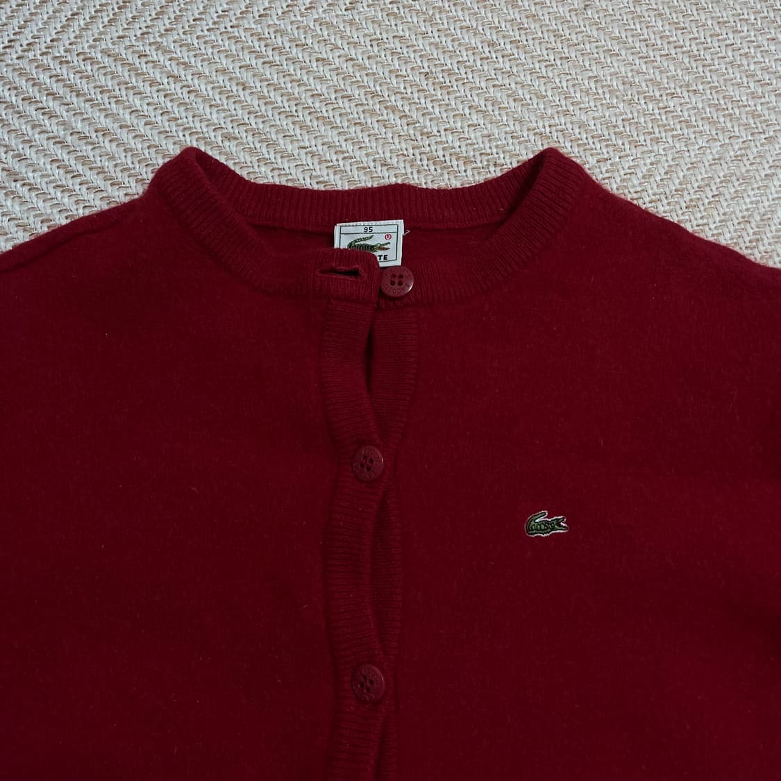 [정품] 라코스테 레드 라운드 울 가디건 [ 95 ] 상품이미지3
