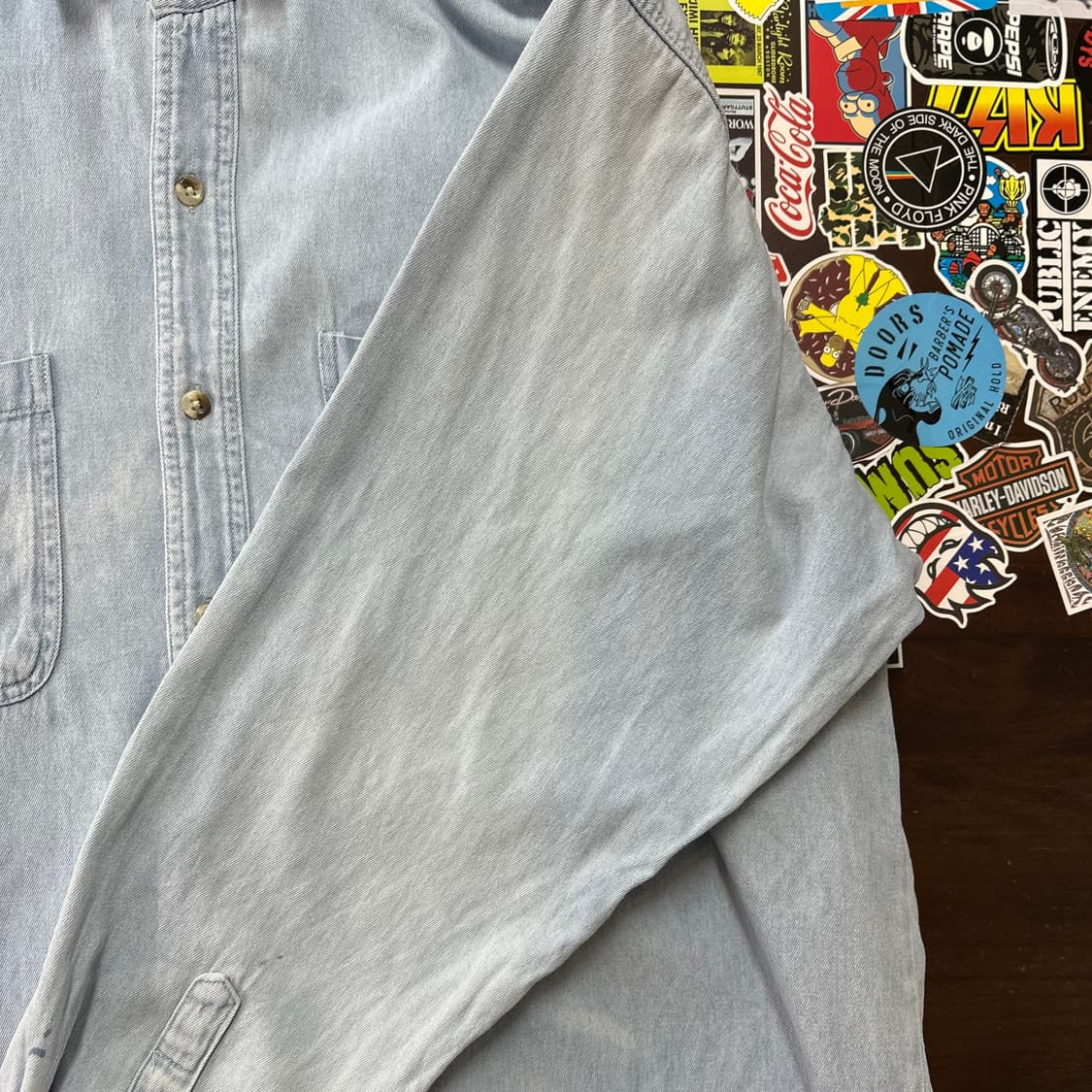 하드락 카페 데님 셔츠 L 상품이미지7
