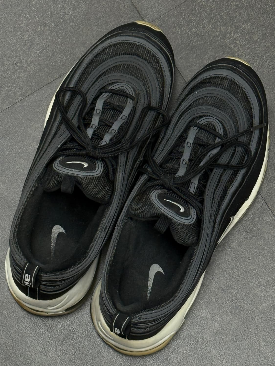 285 / 나이키 에어 맥스97 검흰 Nike AirMax97  상품이미지4