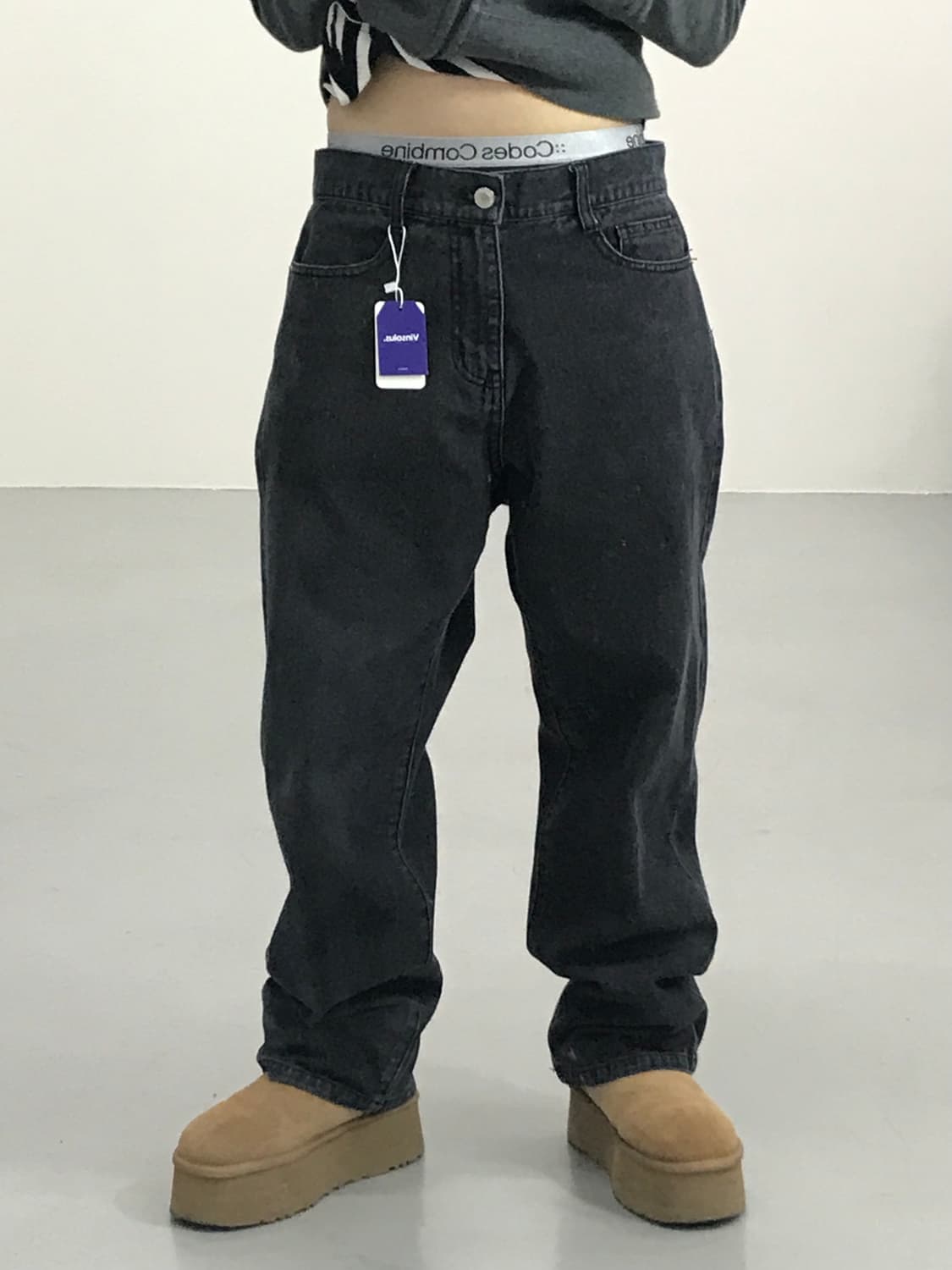모노마트 흑청데님팬츠 상품이미지1