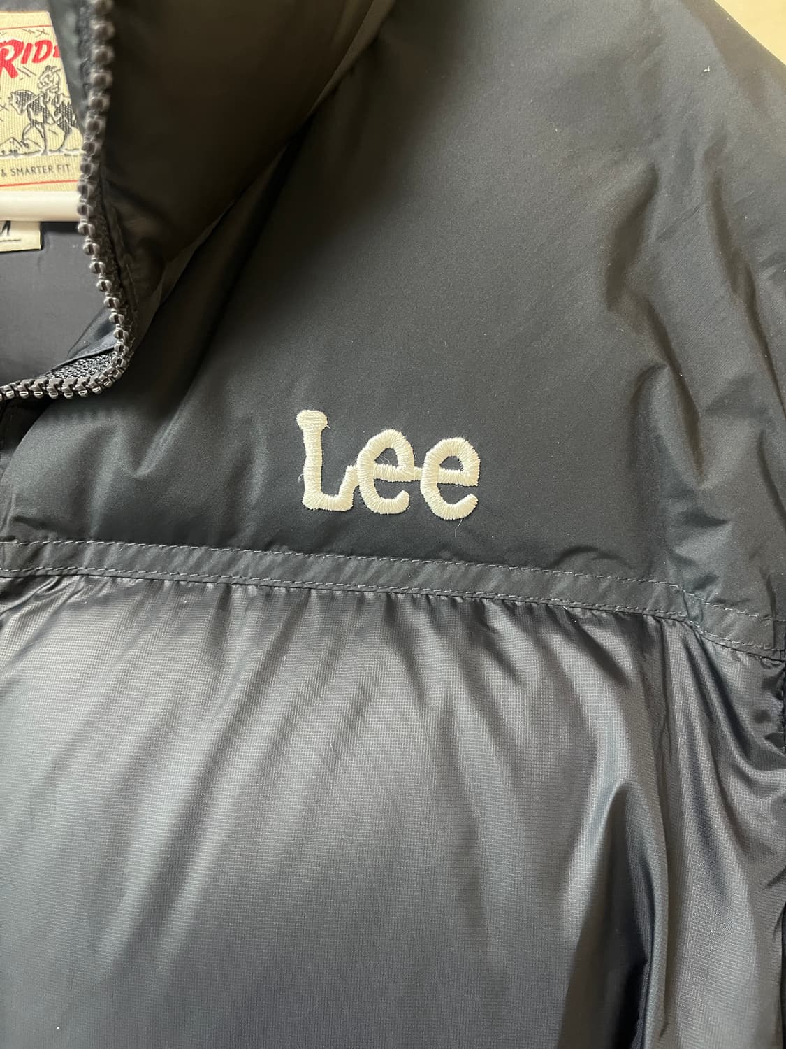 Lee 여성 크롭 숏푸퍼 덕다운 숏패딩 M 상품이미지5