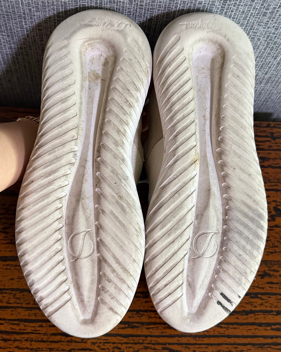 듀퐁 슈즈 제트 남성 캐주얼 애슬래틱 경량 스니커즈 아이보리 가죽 운동화 상품이미지9