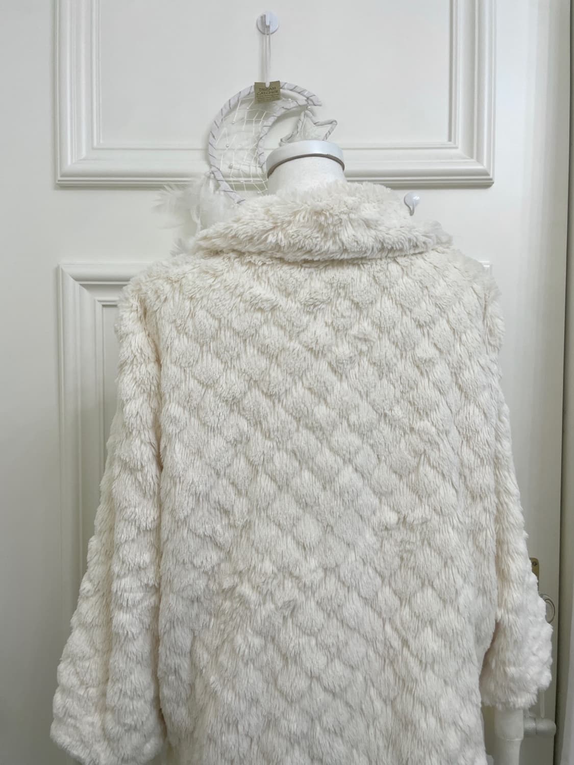 ivory loose collar fur jacket 상품이미지6