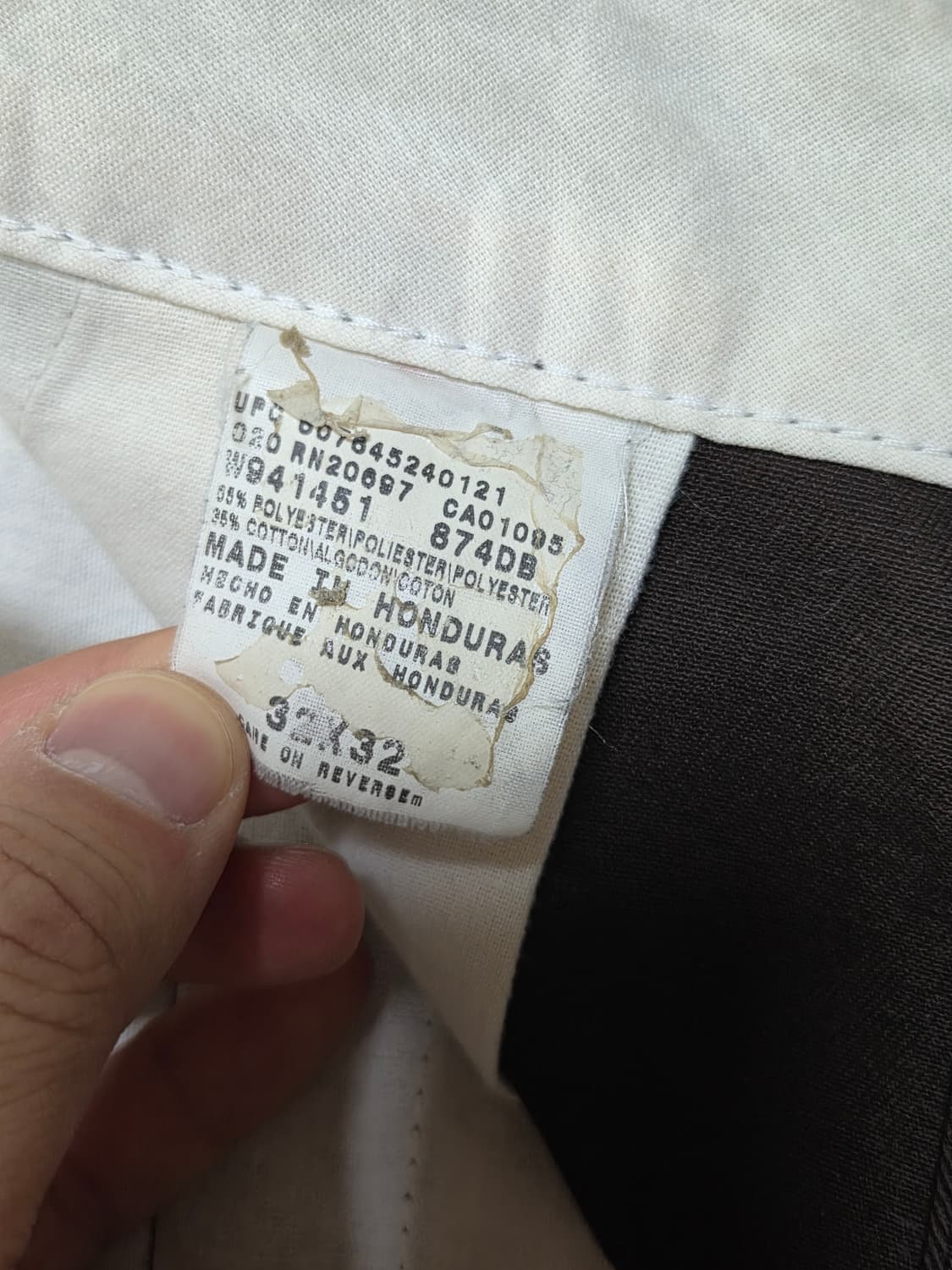 Vintage 빈티지 DICKIES 디키즈 874 브라운 32X32 상품이미지6