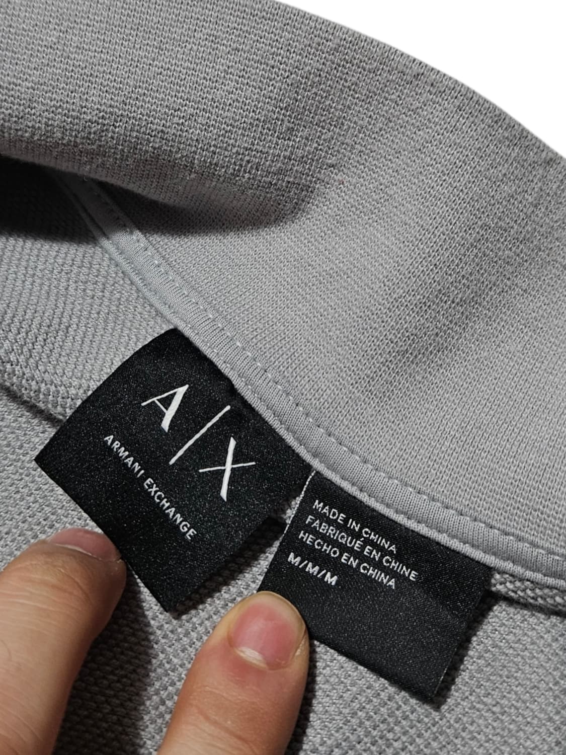알마니 익스체인지 집업 자켓 그레이 M 상품이미지4
