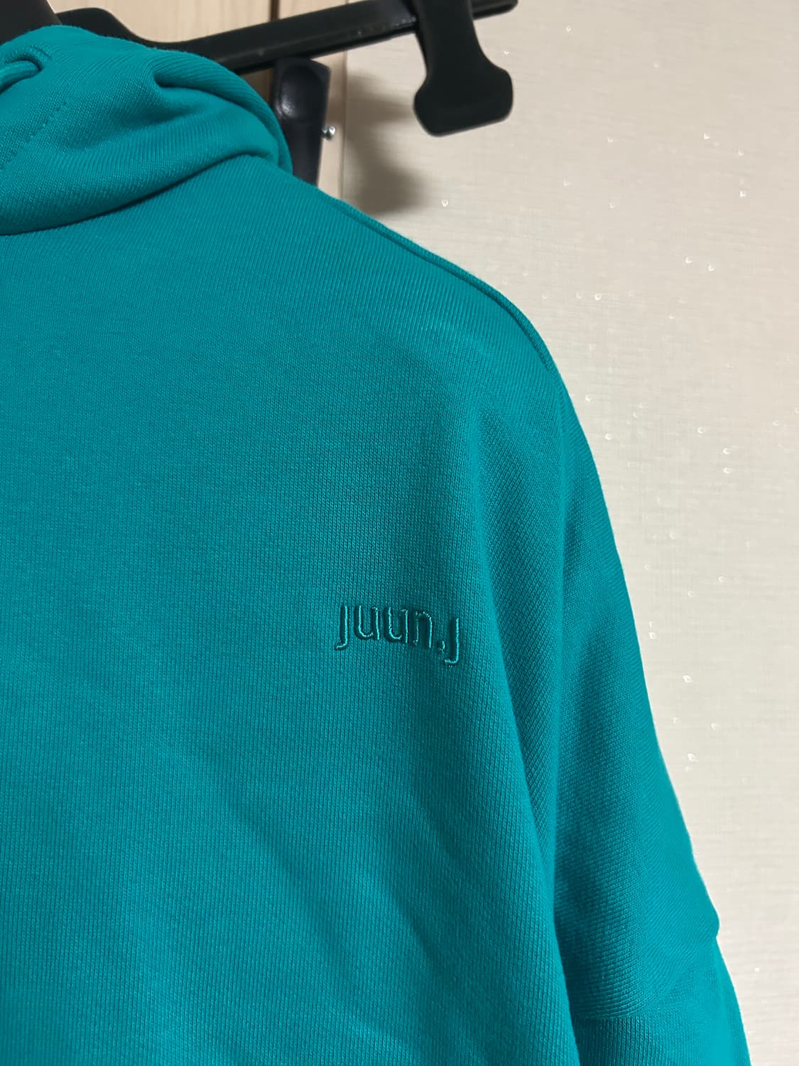 새상품 준지 사이드지퍼 오버사이즈 그린 후디 L 상품이미지3