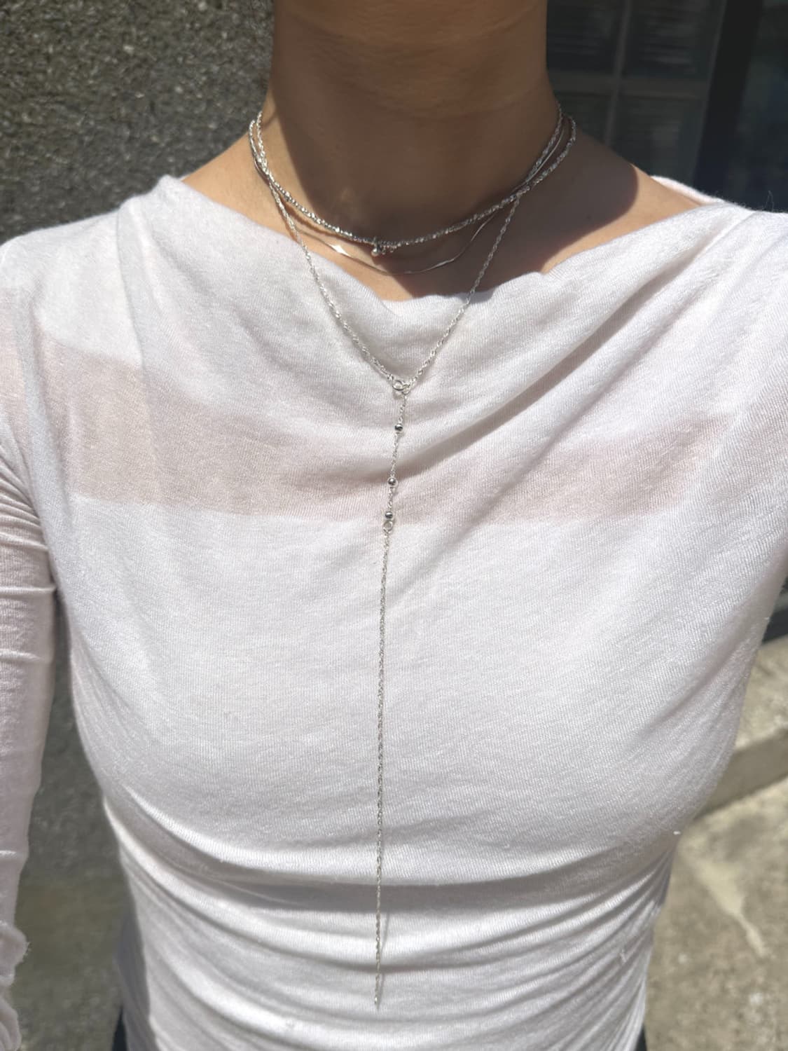 Musta Trio Flow 925Silver Necklace 상품이미지5