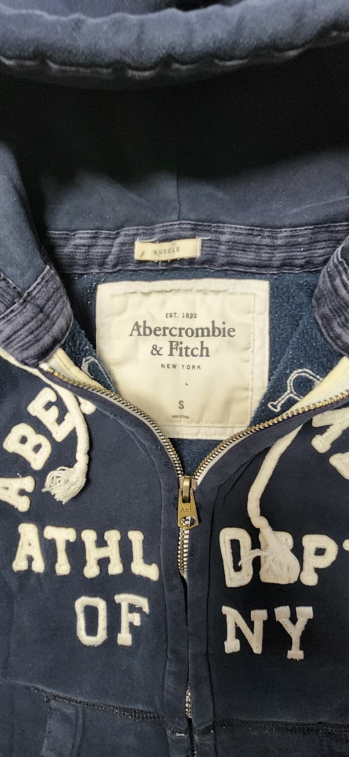 빈티지 아베크롬비 블랙 후드집업 s 상품이미지2