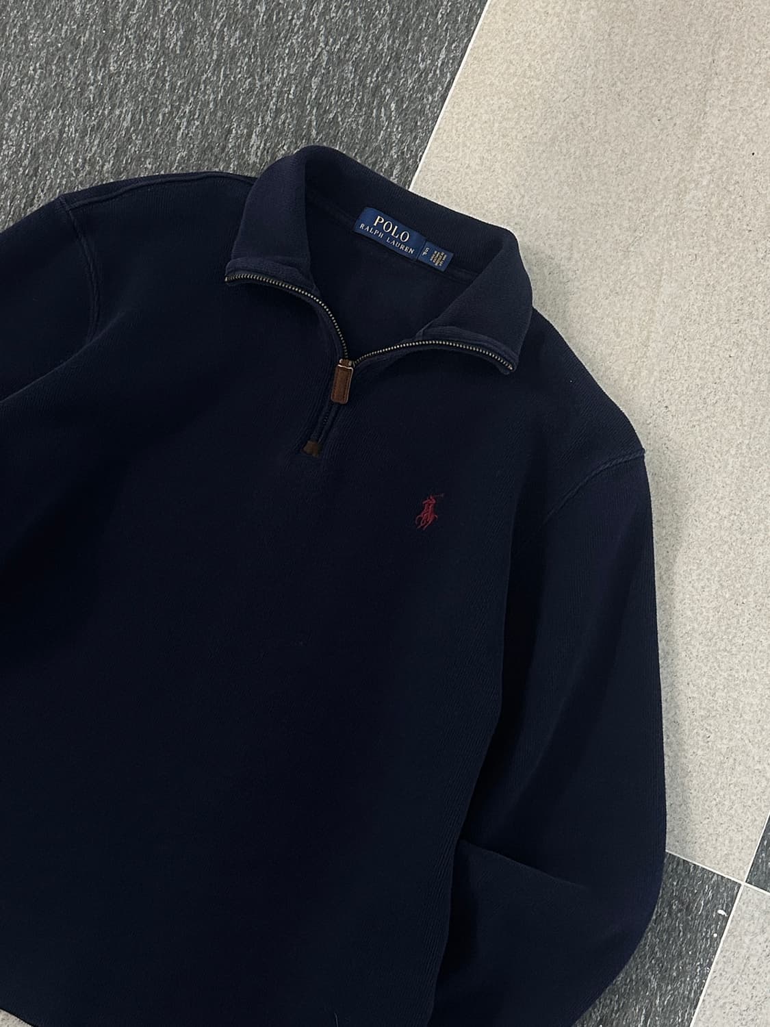 폴로 랄프로렌 네이비 코튼 하프집업  상품이미지2