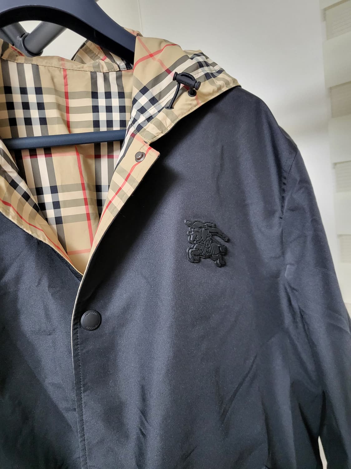24SS 버버리 ekd 리버시블 체크 자켓 m 상품이미지5