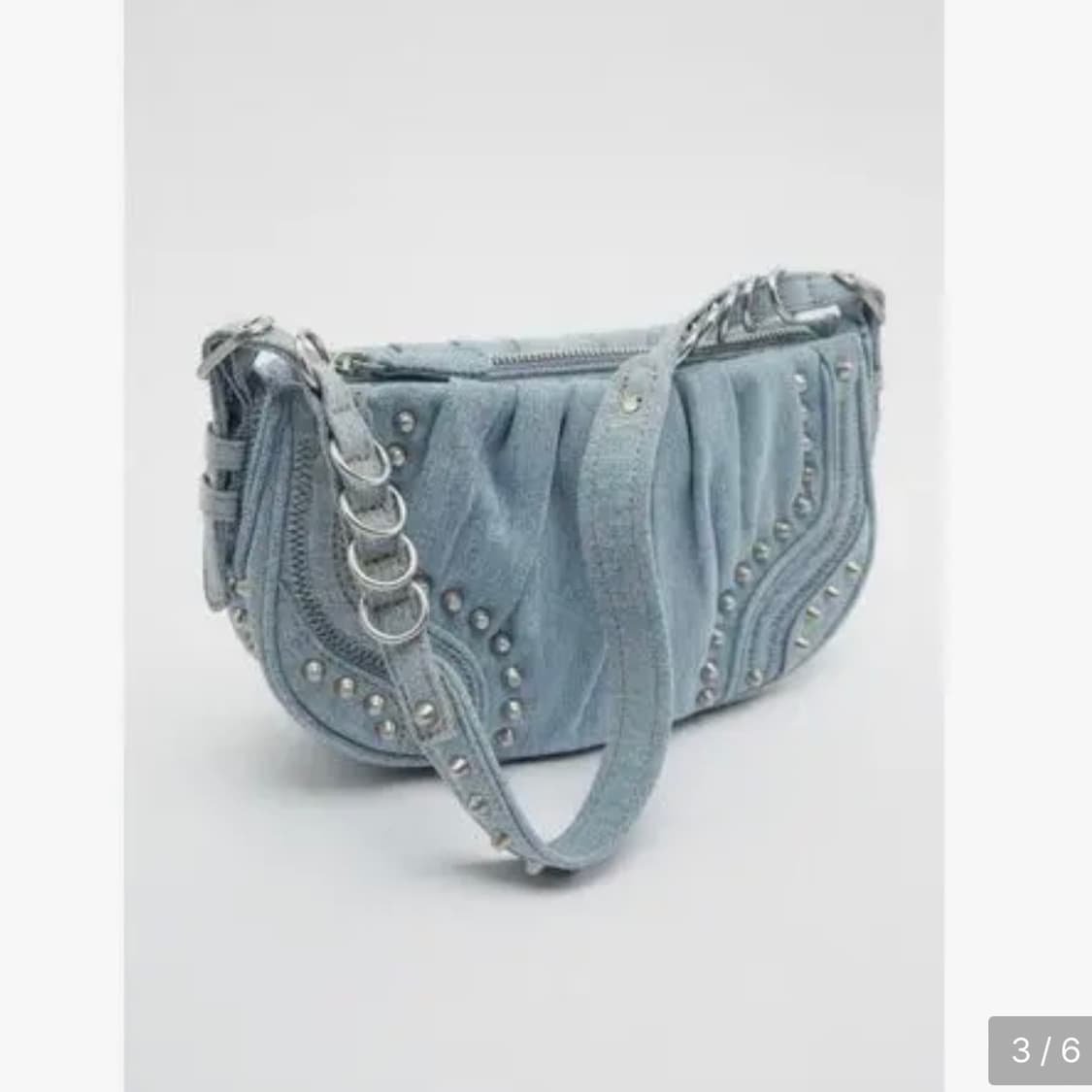 자라 스터드 데님 백 stud denim bag 상품이미지2