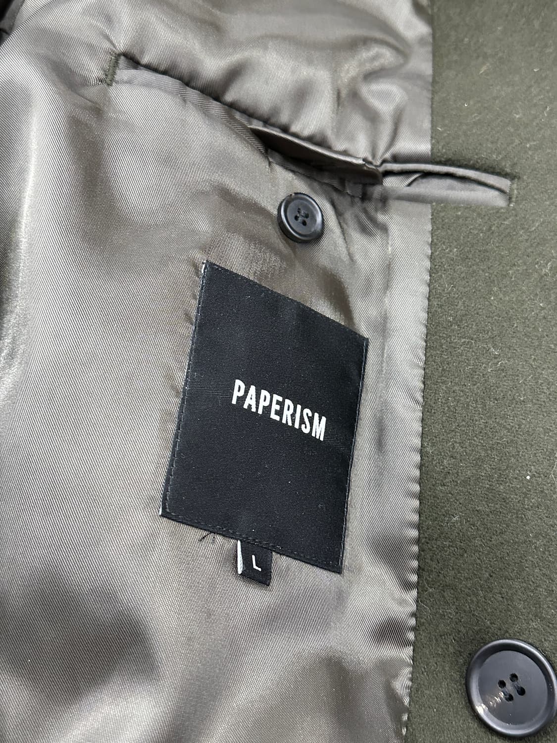 PAPERISM 모직 롱 코트 상품이미지6