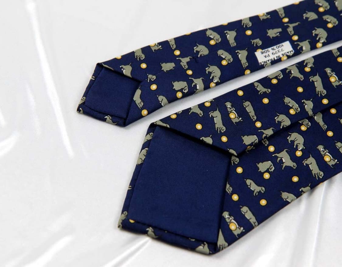  에르메스 8.8cm A등급 남자 명품 넥타이 상품이미지4