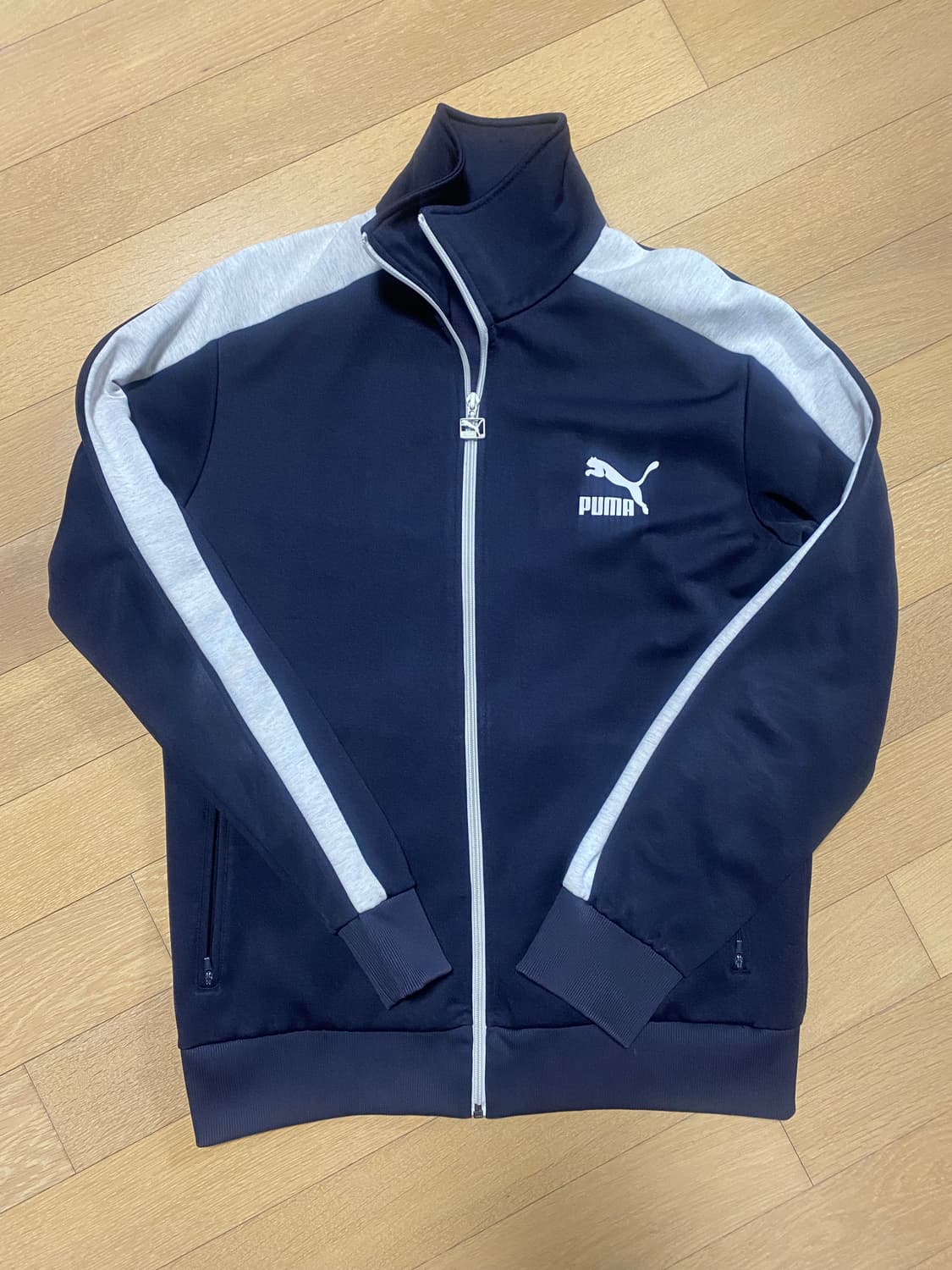 퓨마 puma 저지 져지 트레이닝 자켓 XL 상태 좋음. 네이비 상품이미지1