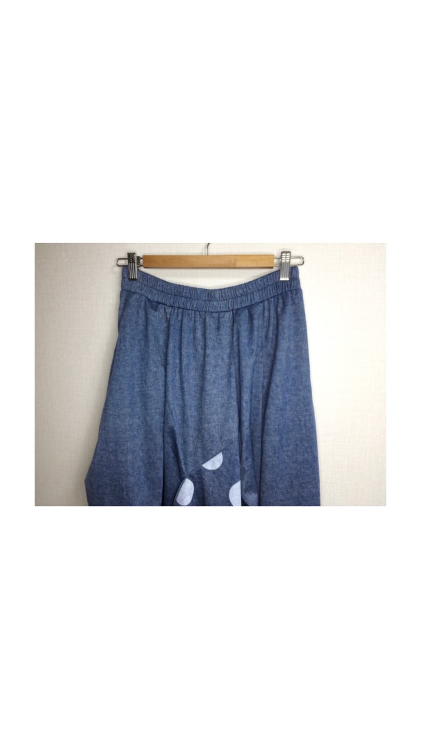 빈티지 블루 도트 롱 스커트 상품이미지2