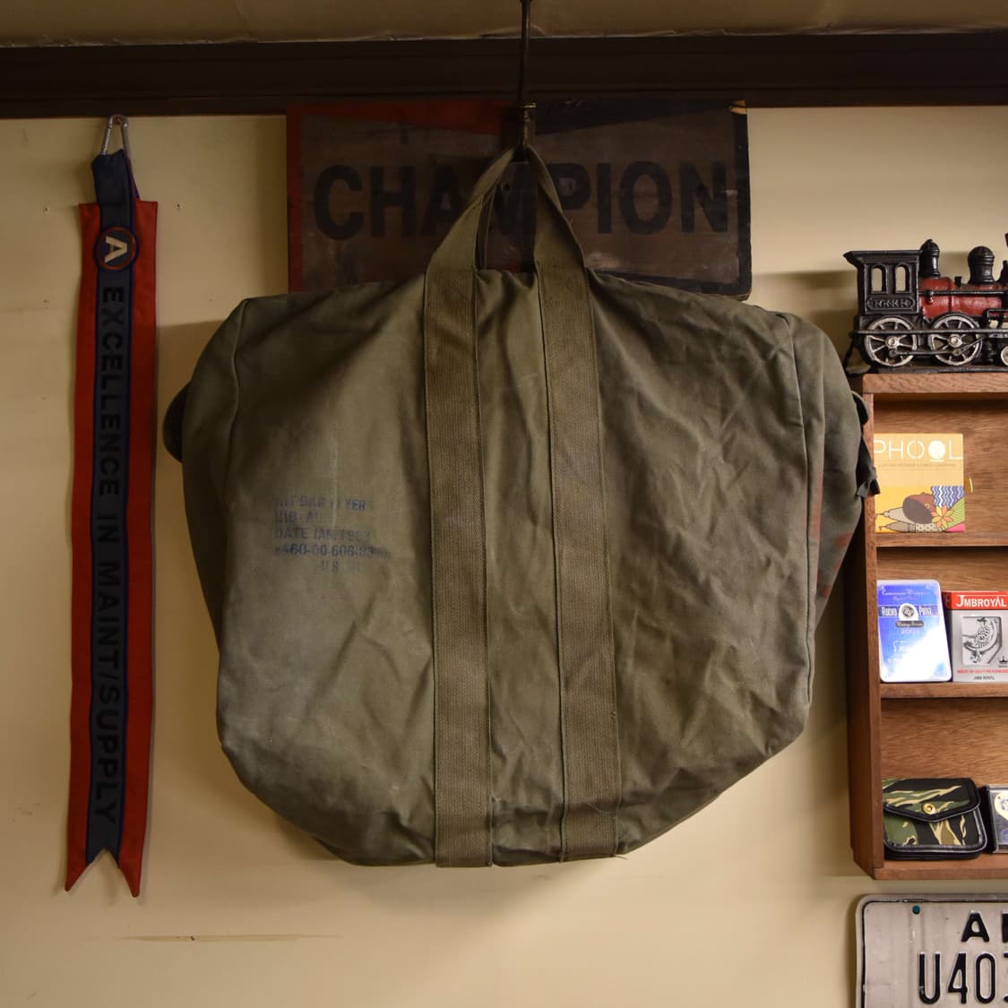 미군 오리지널 조종사 캔버스 키트백 S133 상품이미지1