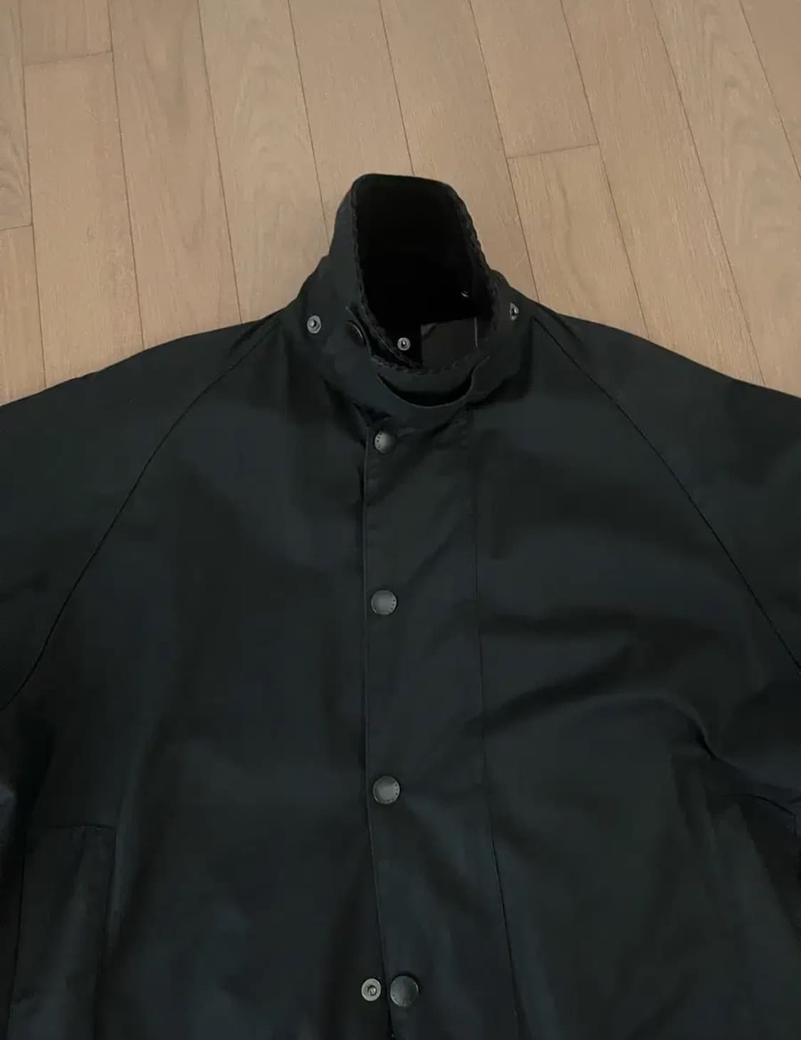 [40] 바버 뷰포트 왁스 자켓 블랙 상품이미지2