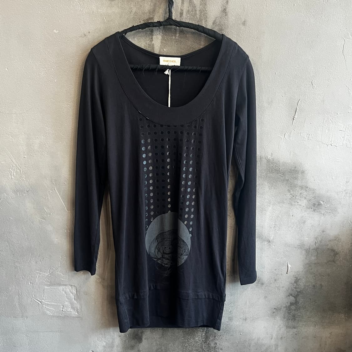 디젤 서클 그래픽 미니 드레스  상품이미지1