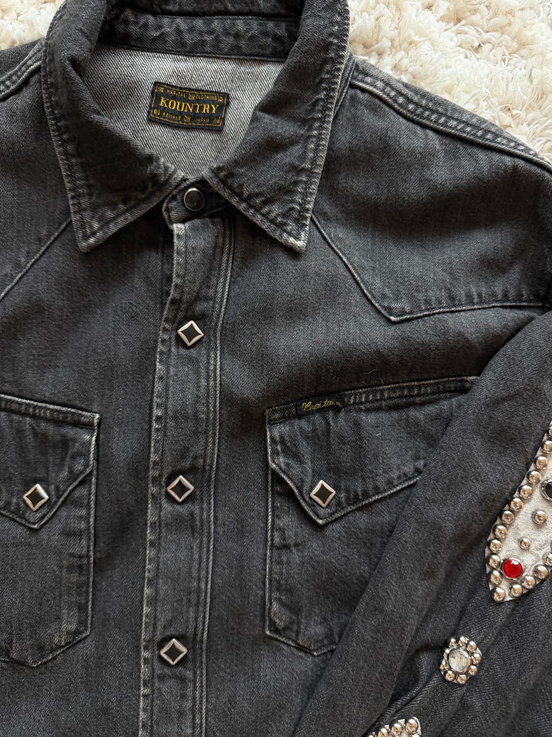 캐피탈 잼스톤 블랙 셔츠 4사이즈 XL 상품이미지2