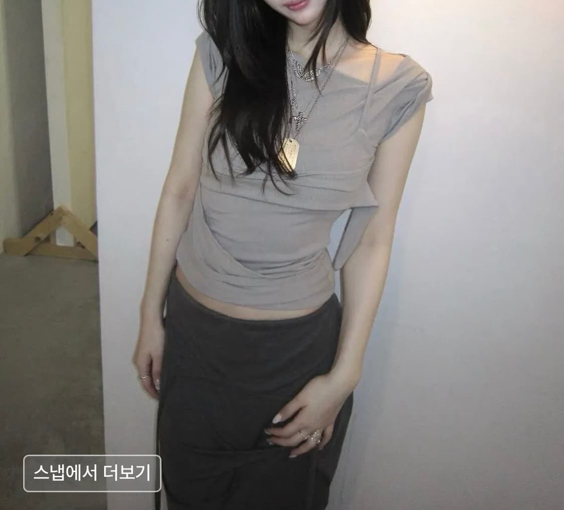 [미착용새상품,정가이하] 플레어업 레이어드 뷔스티에 탑  상품이미지6