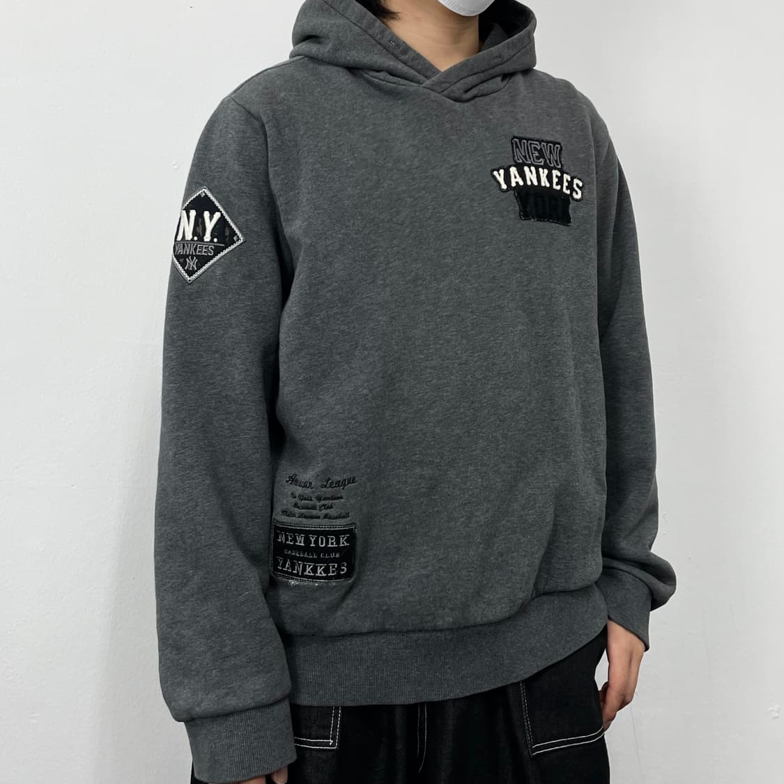 2XL MLB 양키스 패치워크 후드티  상품이미지3