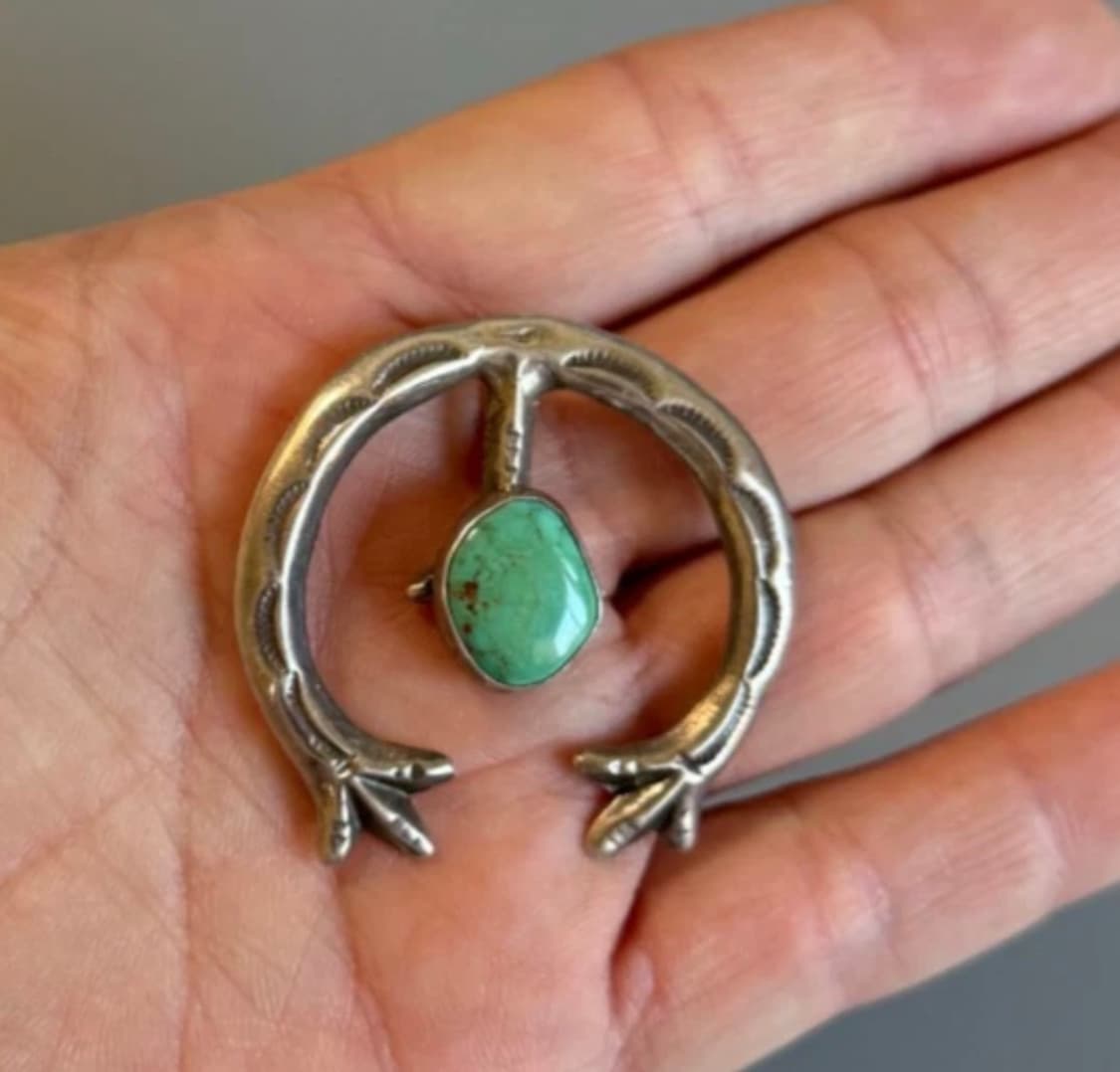 1900s 빈티지 나바호 네이티브아메리칸 나자 펜던트 상품이미지1